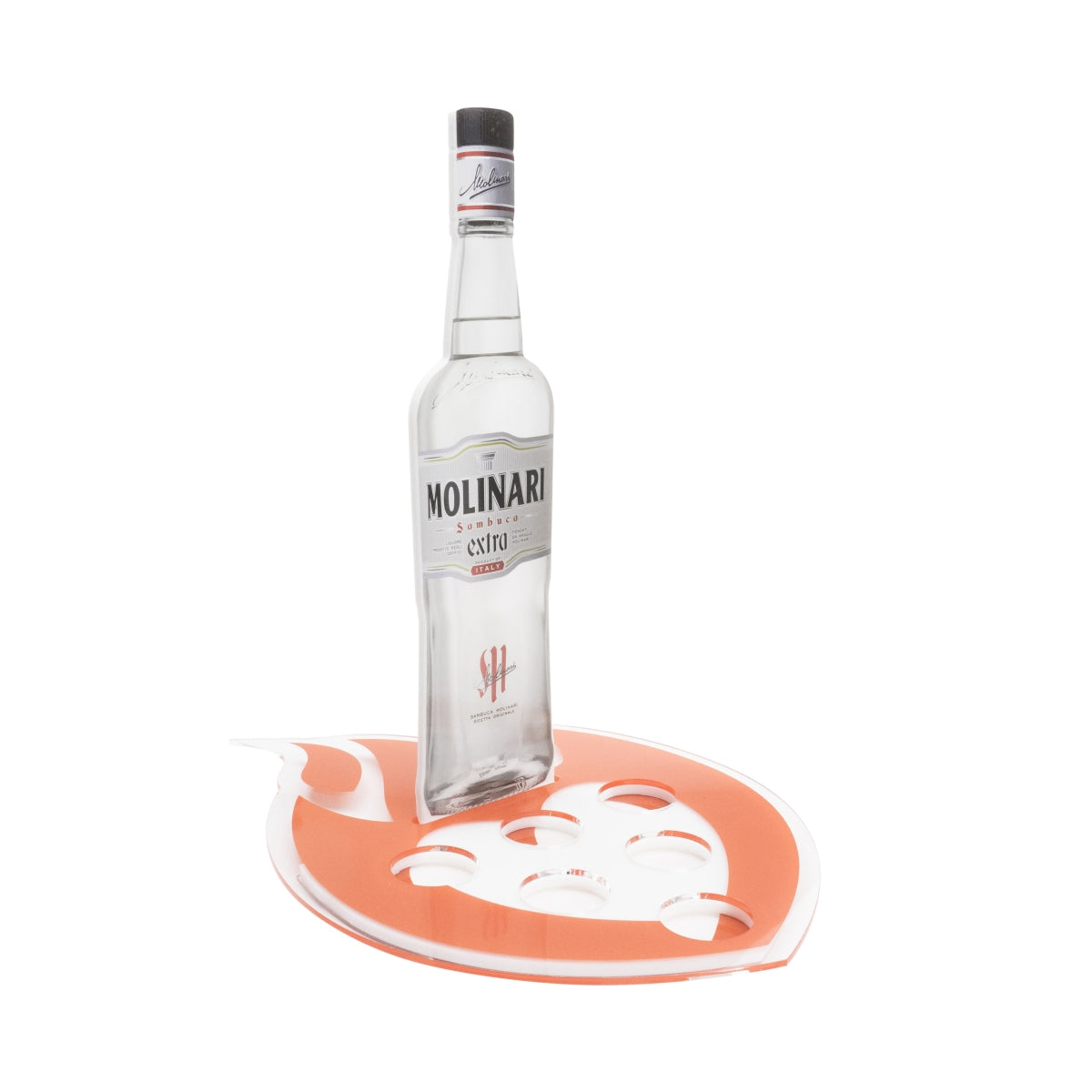 Molinari Sambuca Liqueur Shot Tray for 6 Glasses Presenter – View 2
