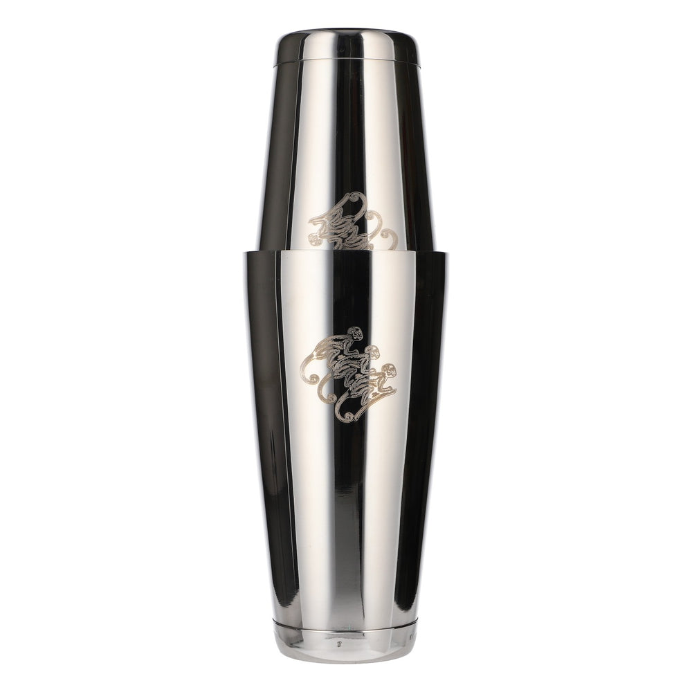 Monkey Shoulder Gin Shaker, New, Stainless Steel, Silver, Cocktail Bar Set, Barequipment