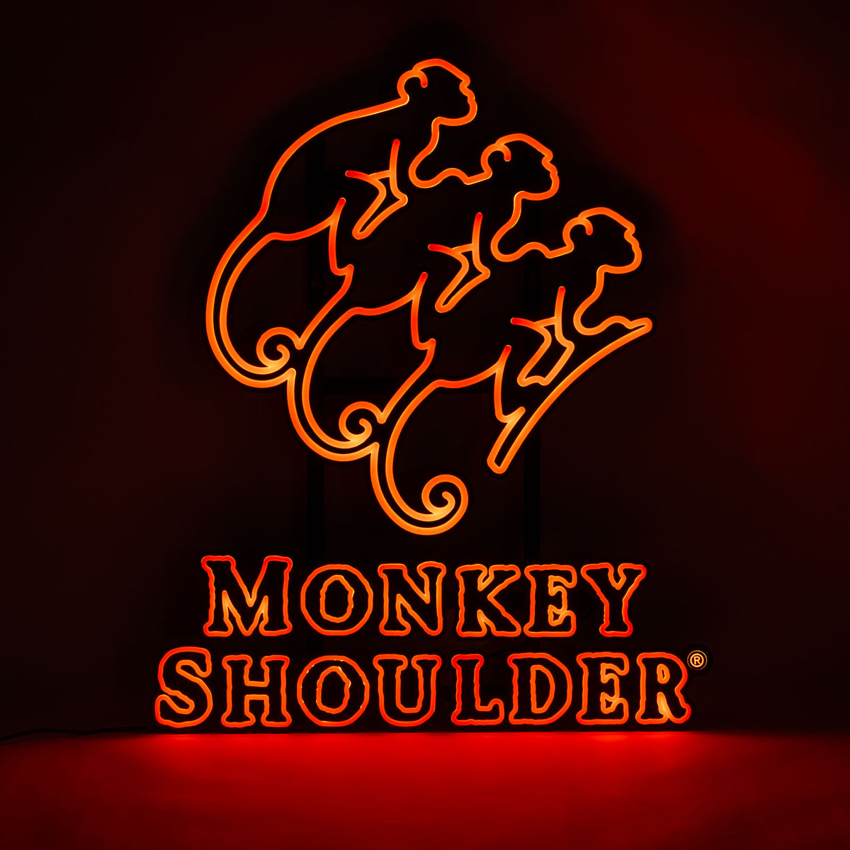 Monkey Shoulder Whiskey Neon Sign, 60x50 cm, LED – View 3
