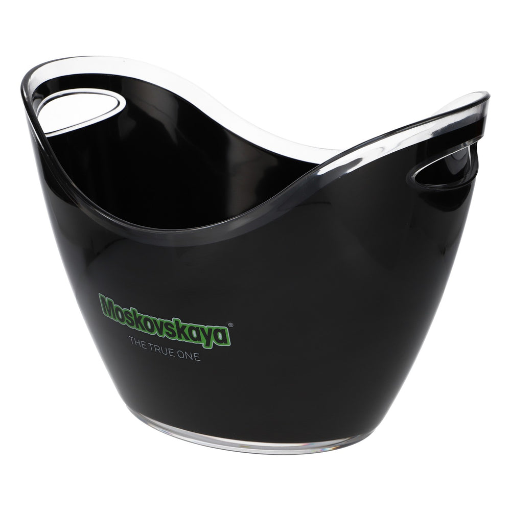 Moskovskaya Bottle Cooler Ice Cube Tray, Black and Green, Large, Bar Accessories