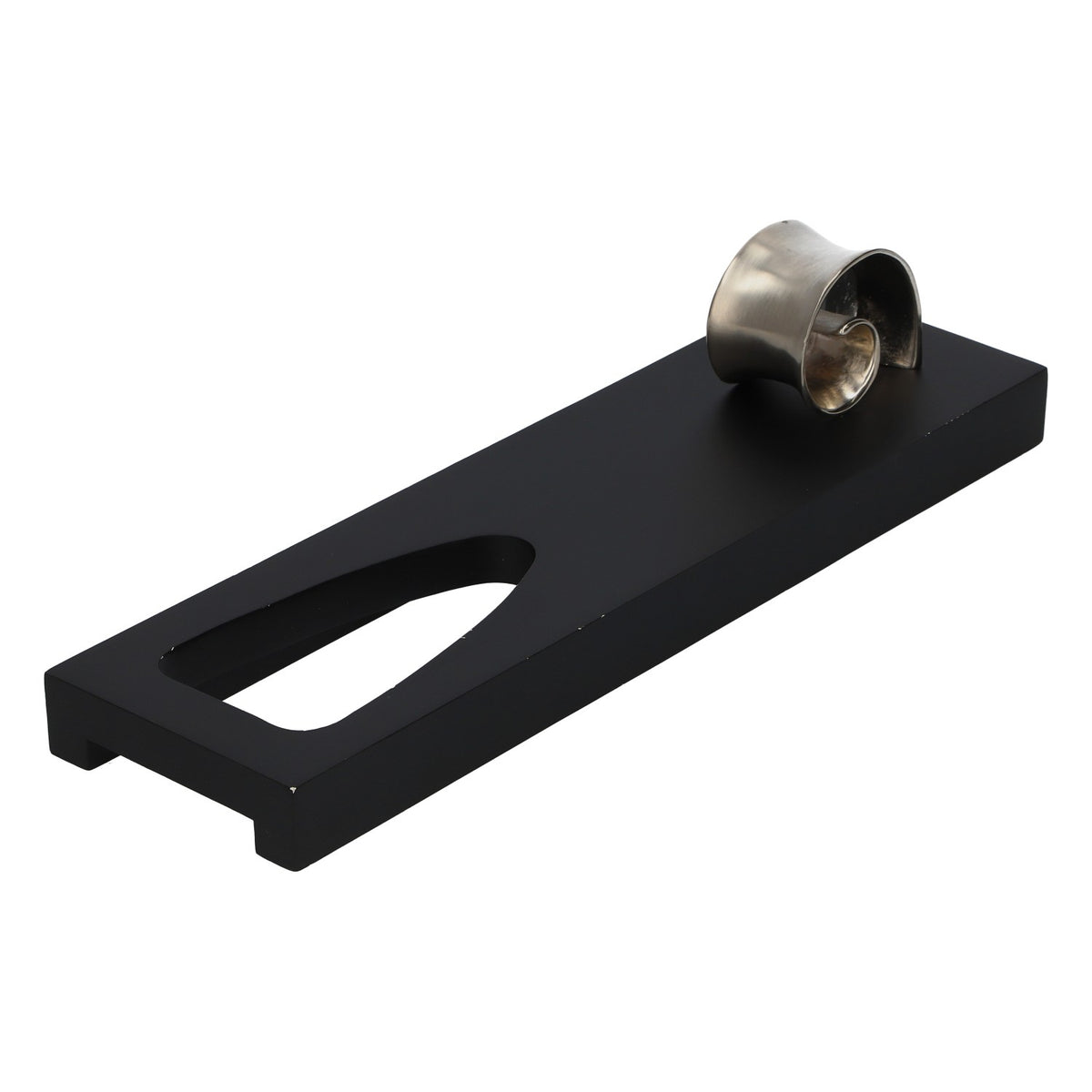 Mouton Cadet Wine Bottle Holder Table Display, Black Metal Stand, Gift – View 3