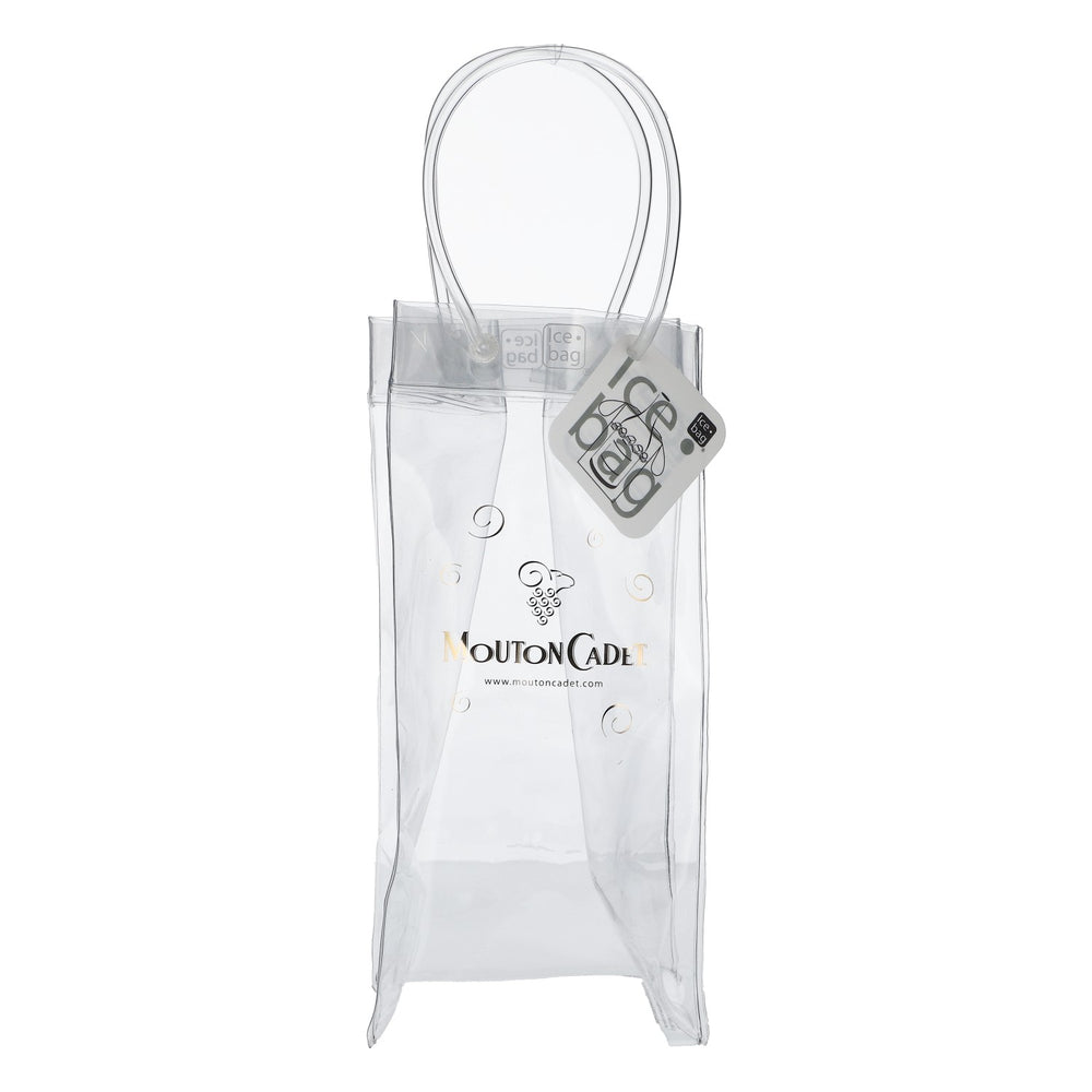 Mouton Cadet Wine Bottle Bag Cooler Bag Transparent Ice Bag PVC