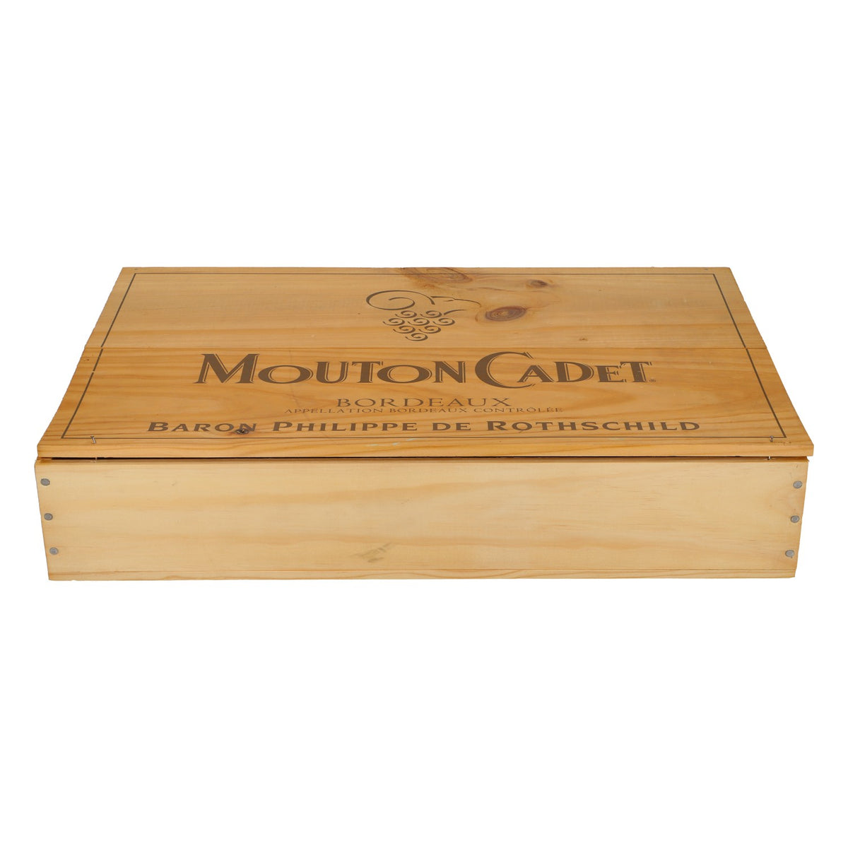 Mouton Cadet Wine Wooden Crate Home Decor 32x50x10 cm – View 2