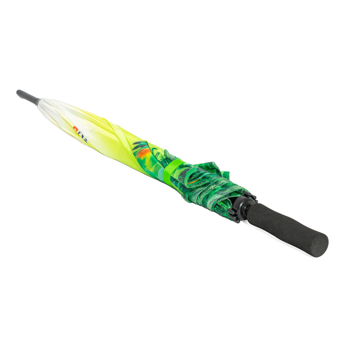 Müller Milch Automatic Umbrella with Soft Grip, Froop, Green, 101 cm Span – View 6