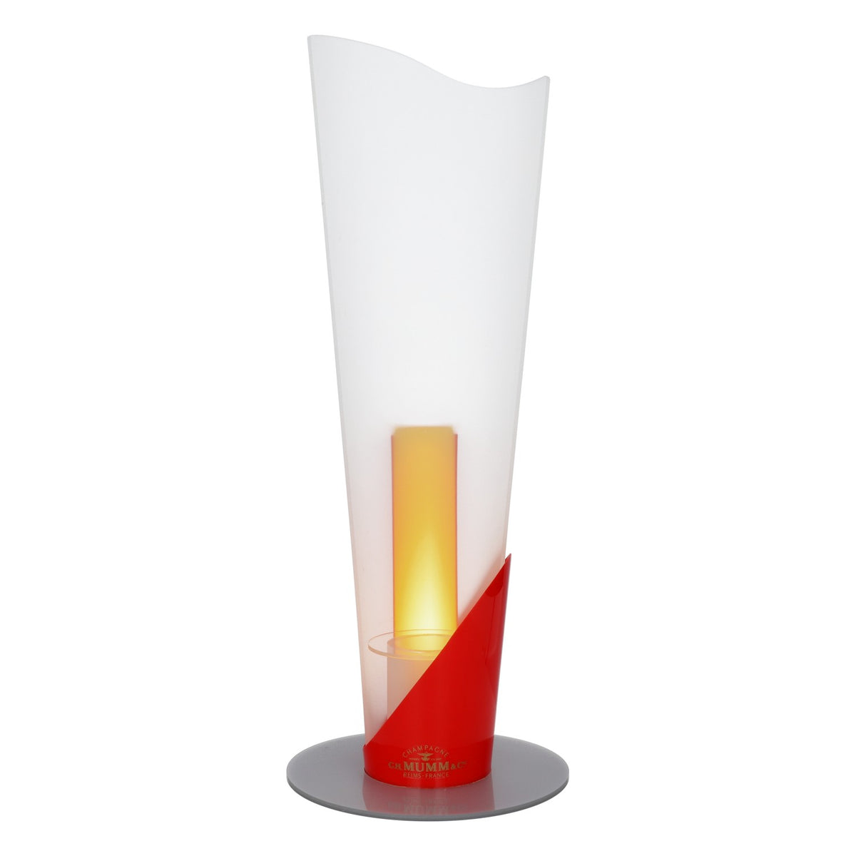 Mumm Champagne Glorifier Illuminated 21x21x55cm Bottle Display for Bars