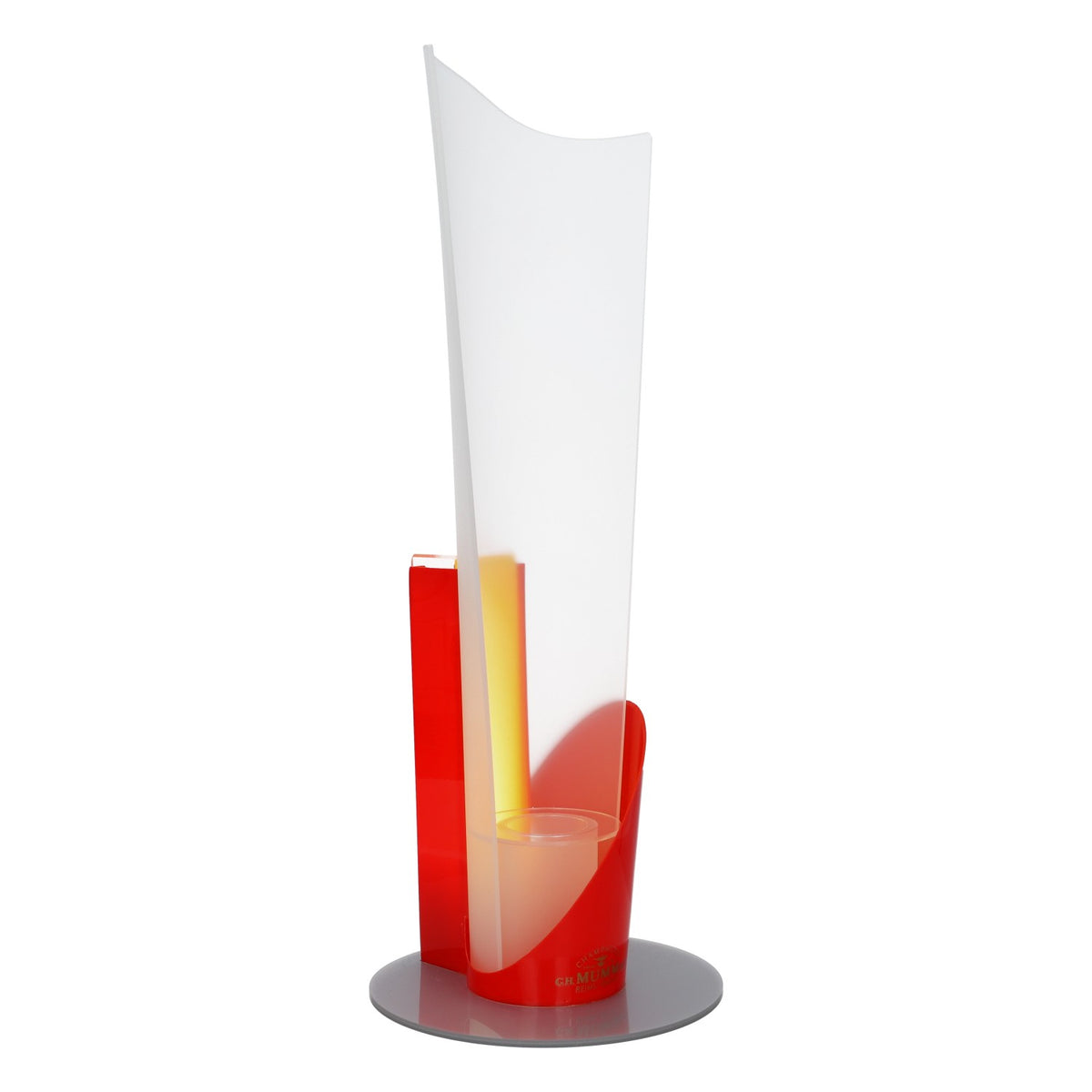 Mumm Champagne Glorifier Illuminated 21x21x55cm Bottle Display for Bars – View 2