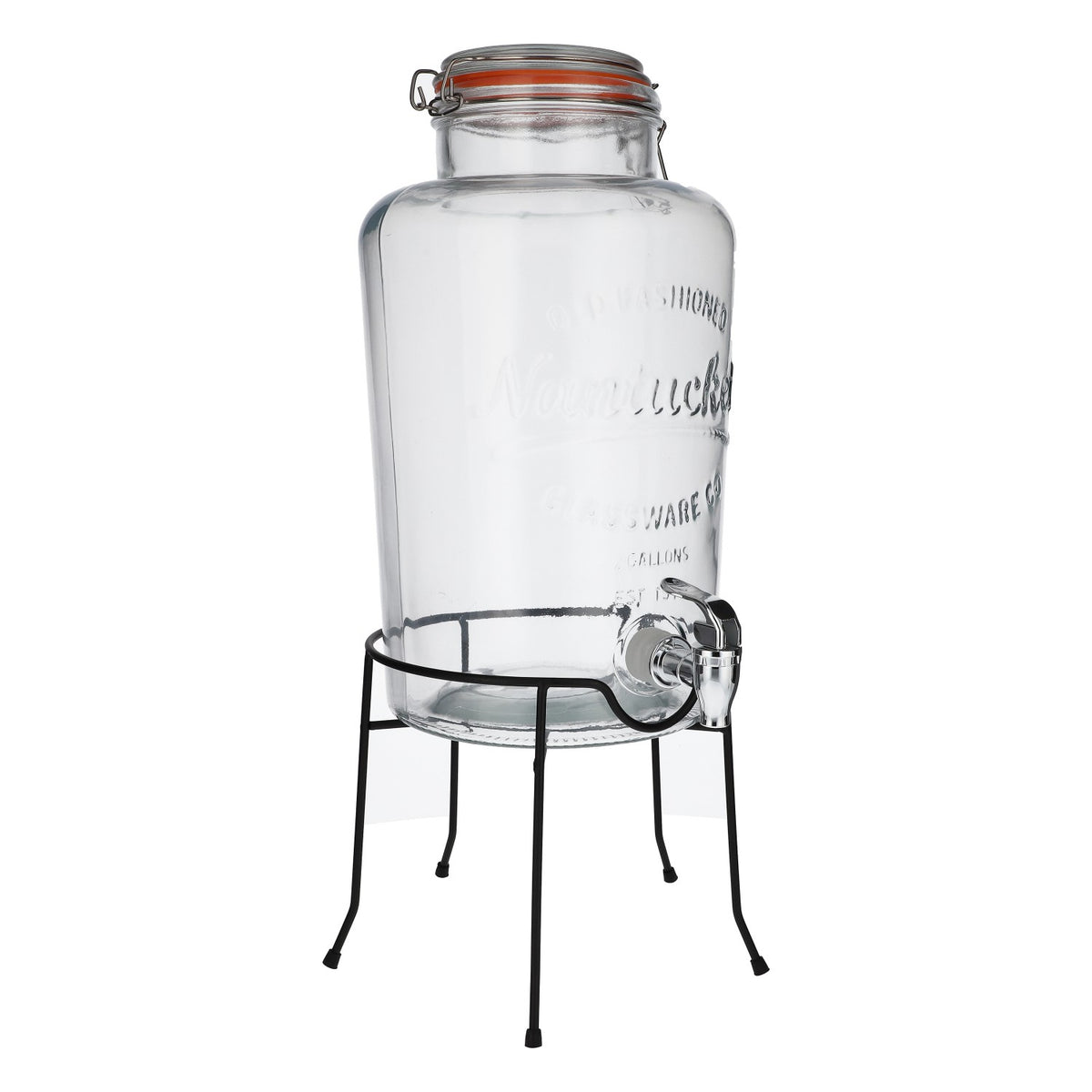 Nantucket Soft Drink Beverage Dispenser with Metal Stand, 8 Liters – View 2