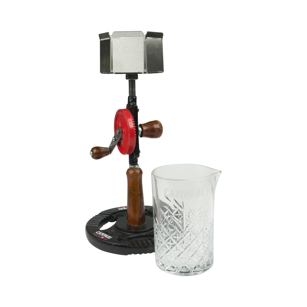 Negroni Campari Stirrer Hand Crank Cocktail + Glass Mixer Shaker Stirrer Bar – View 2