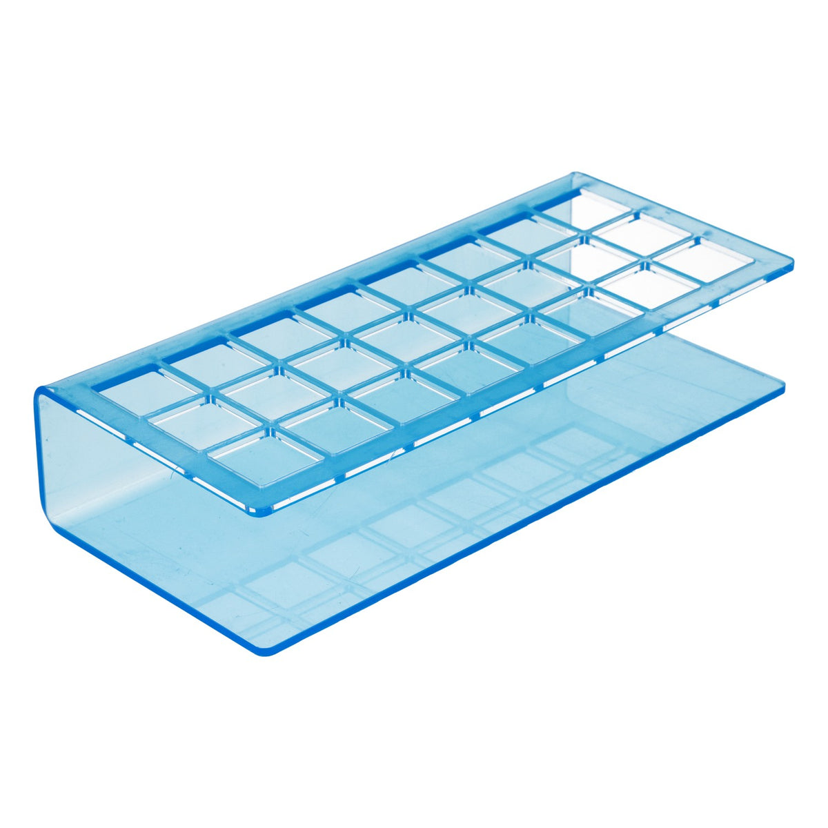 No Name Liqueur Shot Glass Holder, Tooter Rack, New, Plastic, Blue