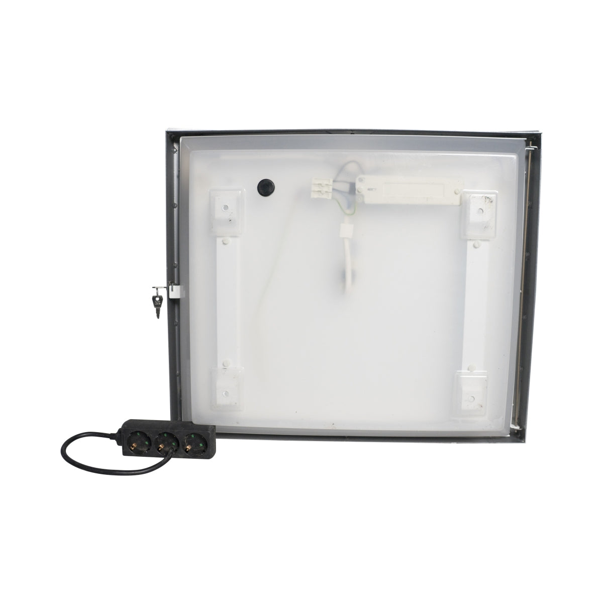 No Name Display Case Illuminated Menu Card Lockable Stainless Steel Used – View 2