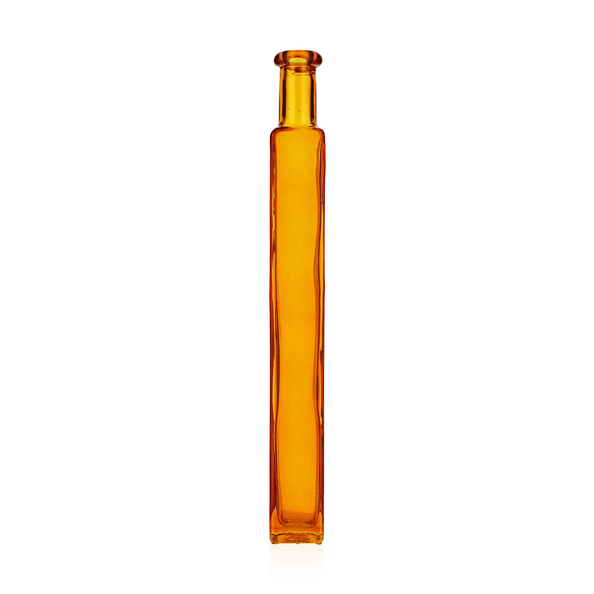 No Name Miscellaneous Glass 0.2 L Orange Glass Wavy Vase Decorative Bottle – View 3