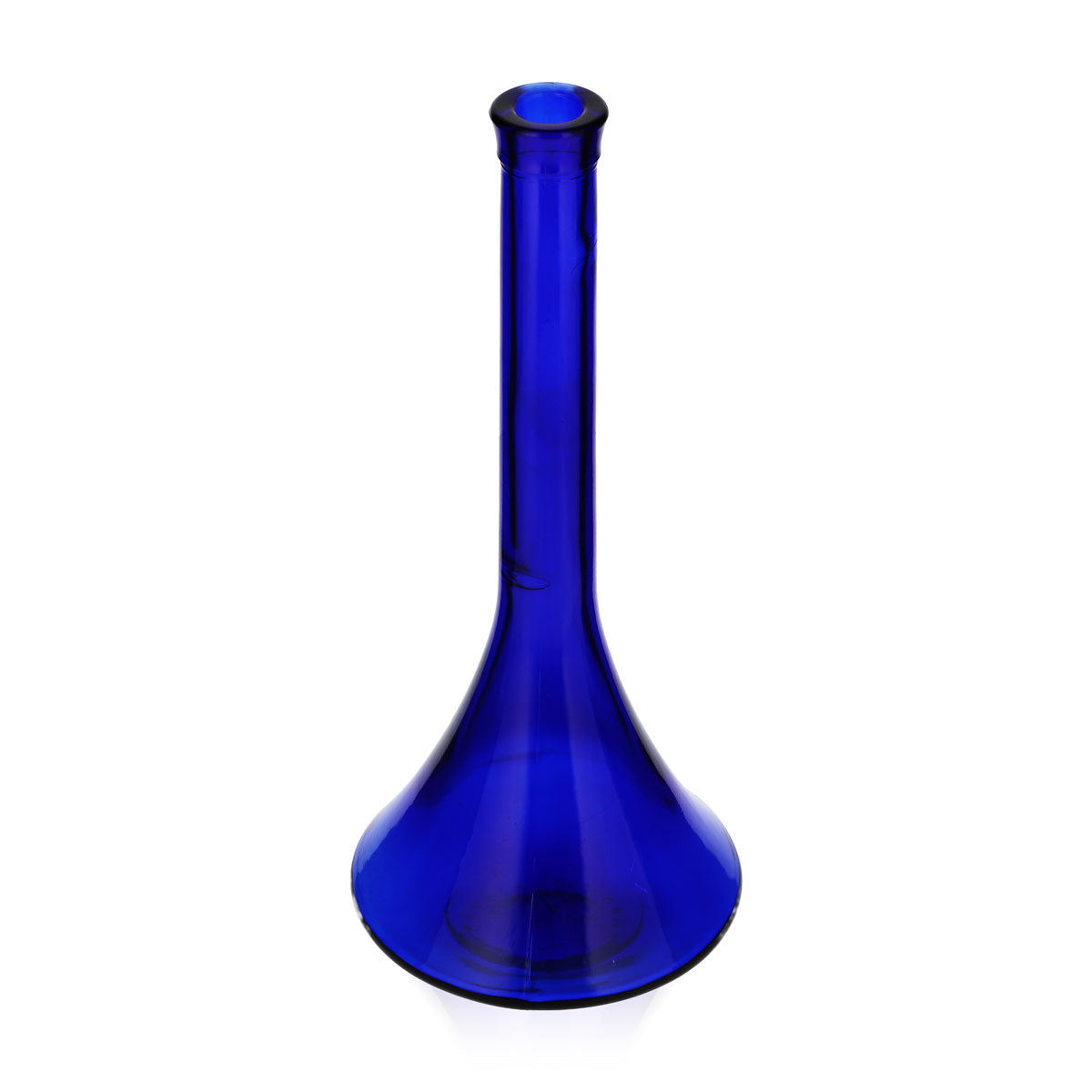 No Name Miscellaneous Glass 0.5 L Vase with Spout, Blue Glass Decorative Bottle – View 2