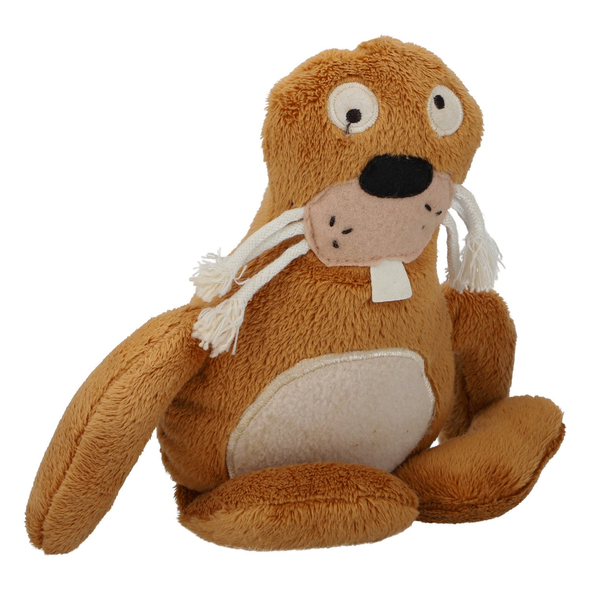 No Name Toy Cuddly Toy Plush Toy Seal, New, Polyester, Brown – View 3