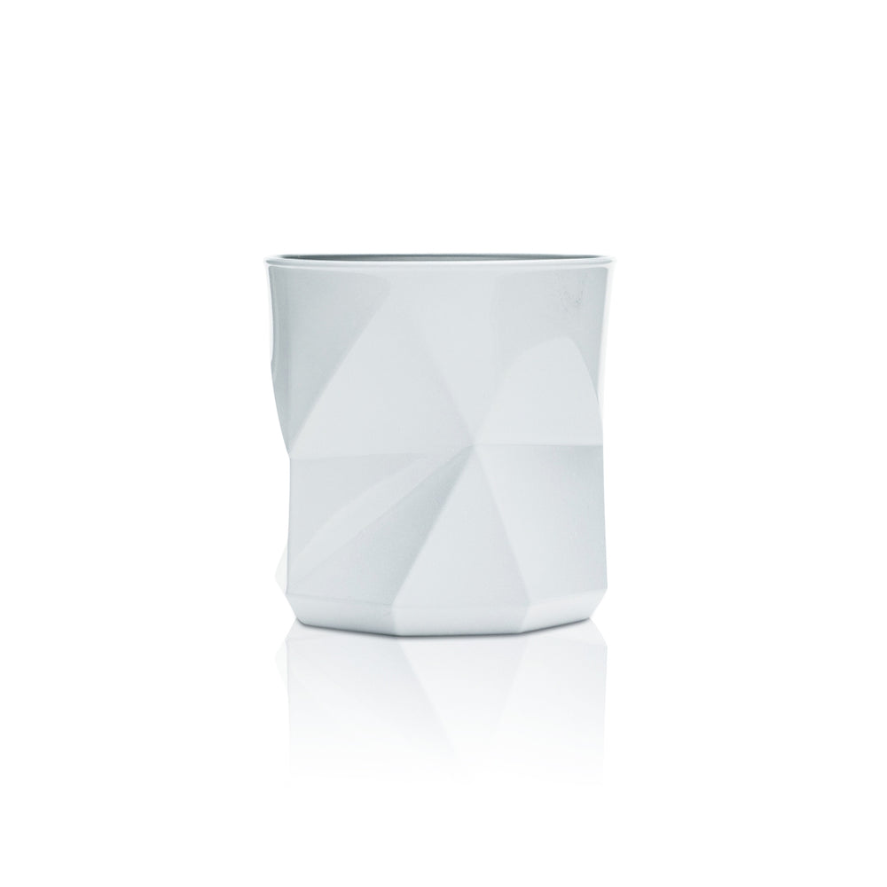 Nordes Gin Glass 0.25L Tumbler White Atlantic Glasses Relief Cocktail Cube Design