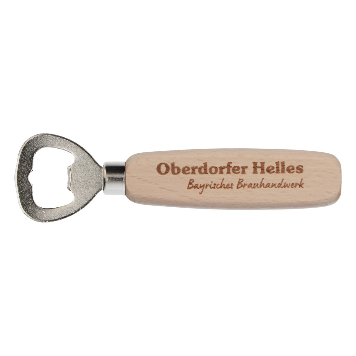 Oberdorfer Beer Retro Bottle Opener Cap Opener Opener Wooden Handle – View 2