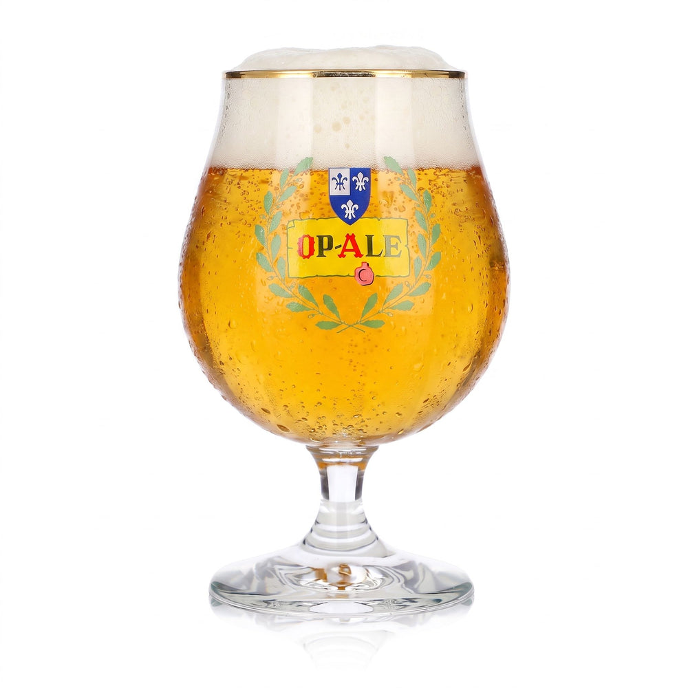 Op-Ale Beer Glass, 0.5 L, Swivel-Top, Gold Rim, Durobor Beer Glass, Goblet