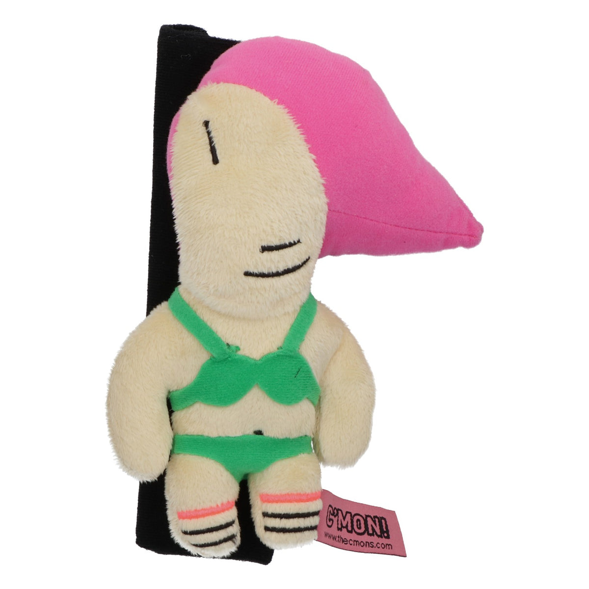 Opel Toy Cuddly Toy Plush Toy "c'mon!" The Cmons Green Bikini, New, Beige