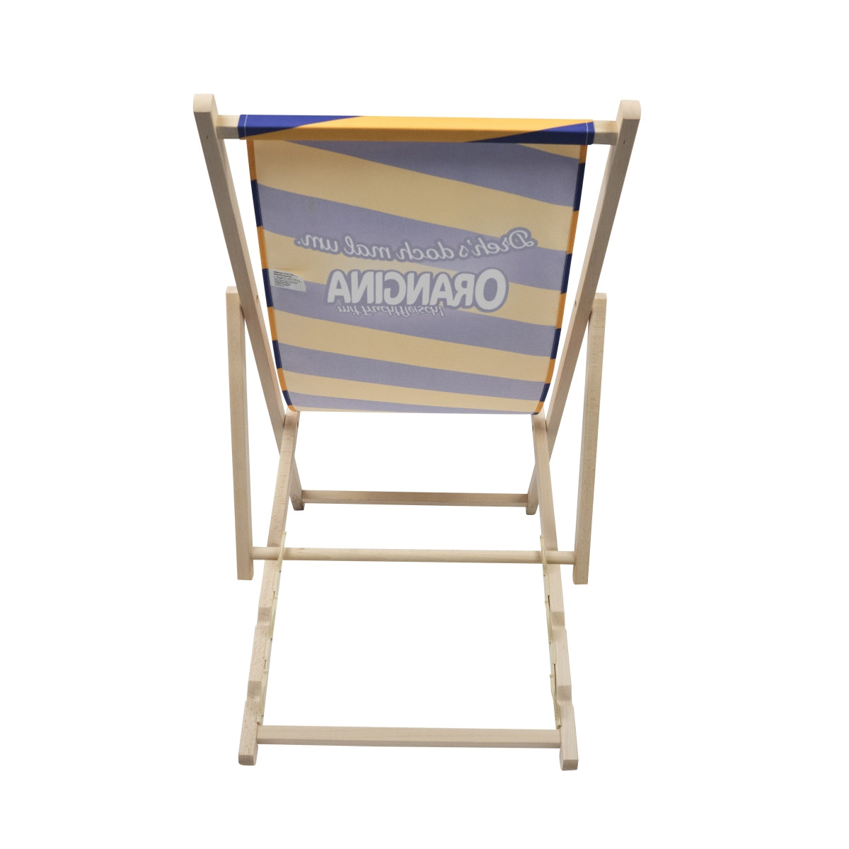 Orangina Deck Chair Lounge Furniture Deckchair Foldable Camping Beach Garden – View 3