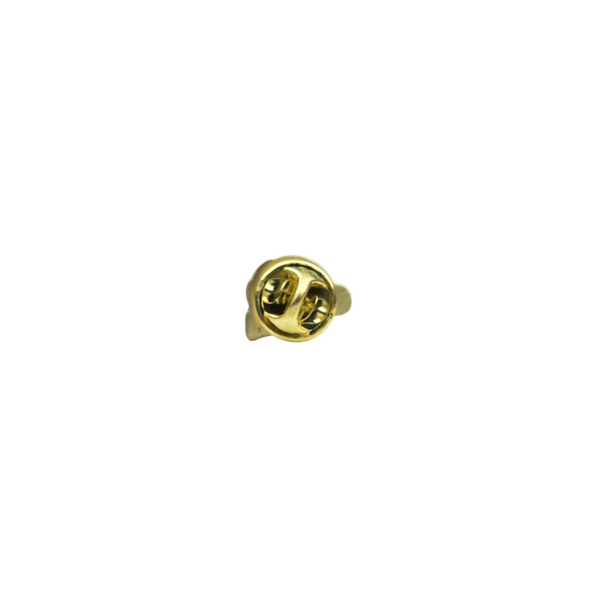 Orangina juice pin badge, round, gold, reverse pin badge, enamel – View 2