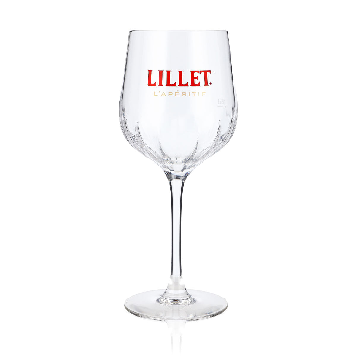 Original Lillet Signature Glass 0.45l Aperitif Wine Glass with Calibration Mark and Elegant Glass Relief Design – View 2
