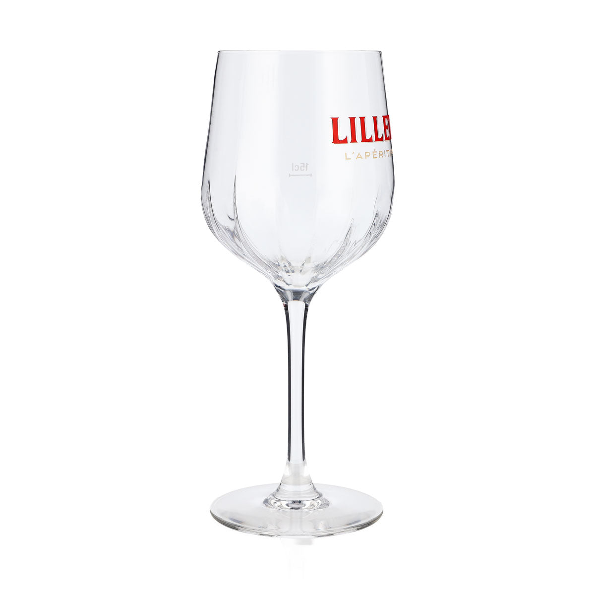 Original Lillet Signature Glass 0.45l Aperitif Wine Glass with Calibration Mark and Elegant Glass Relief Design – View 3