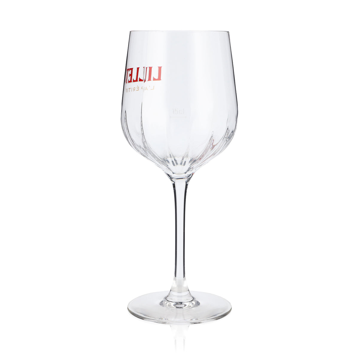 Original Lillet Signature Glass 0.45l Aperitif Wine Glass with Calibration Mark and Elegant Glass Relief Design – View 4