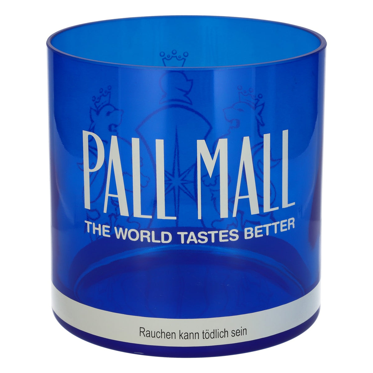 Pall Mall XXL Glass Ashtray, Solid Blue, Giant Decorative Glass, 2.33 kg