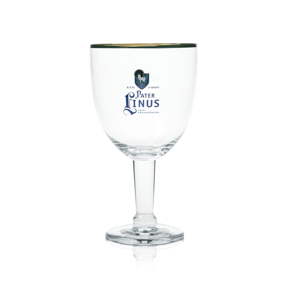 Father Linus Beer Glass 0.5l Abbey Cup Gold Rim Ritzenhoff Balloon Glasses Abbey