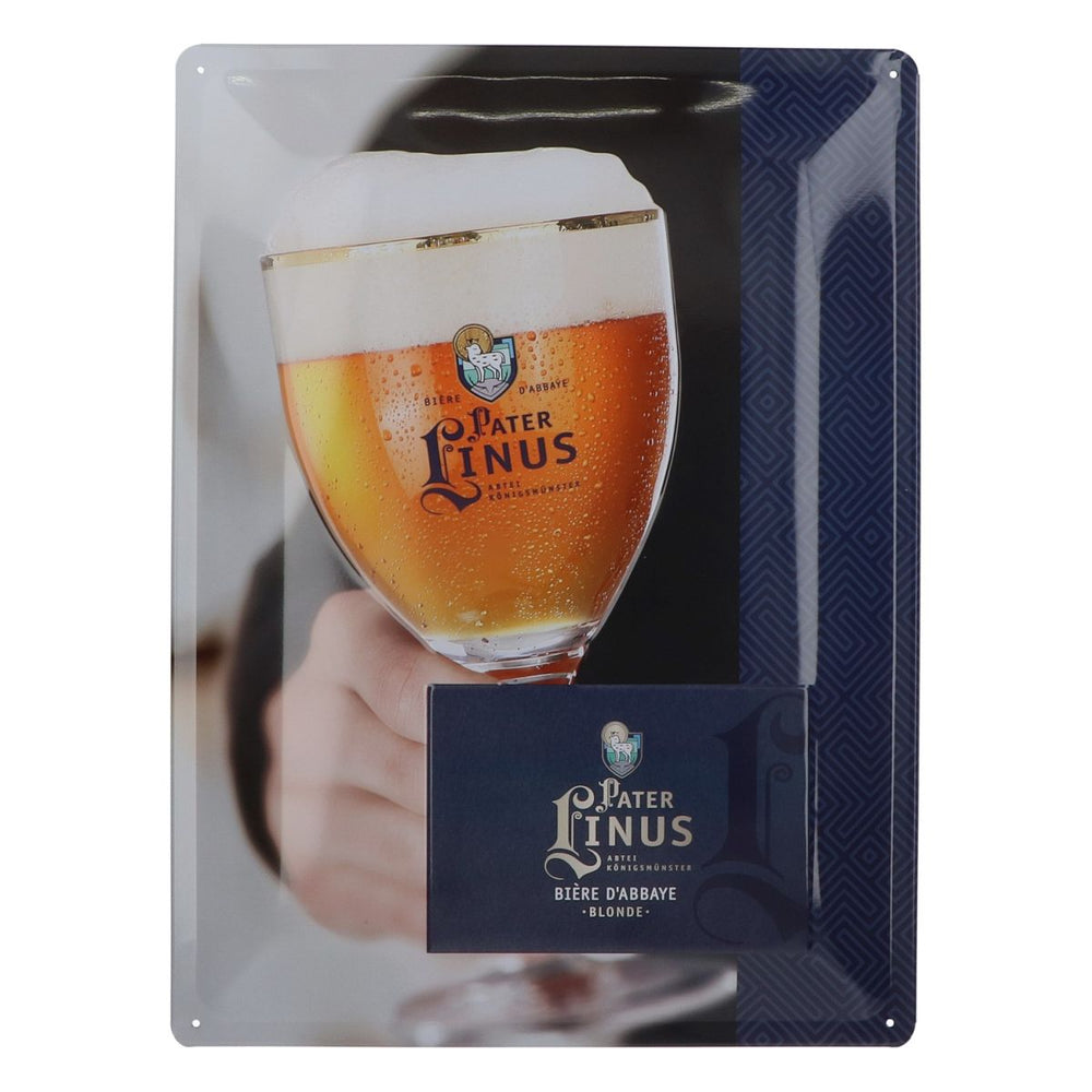 Father Linus tin sign wall sign advertising decoration merch 40x30cm brewery