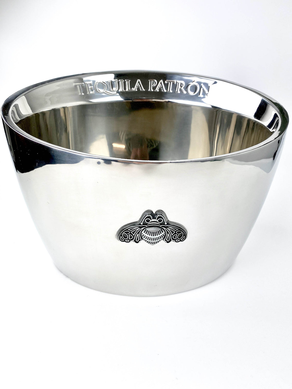 Patron Tequila Bottle Cooler Ice Cube Container Metal Magnum