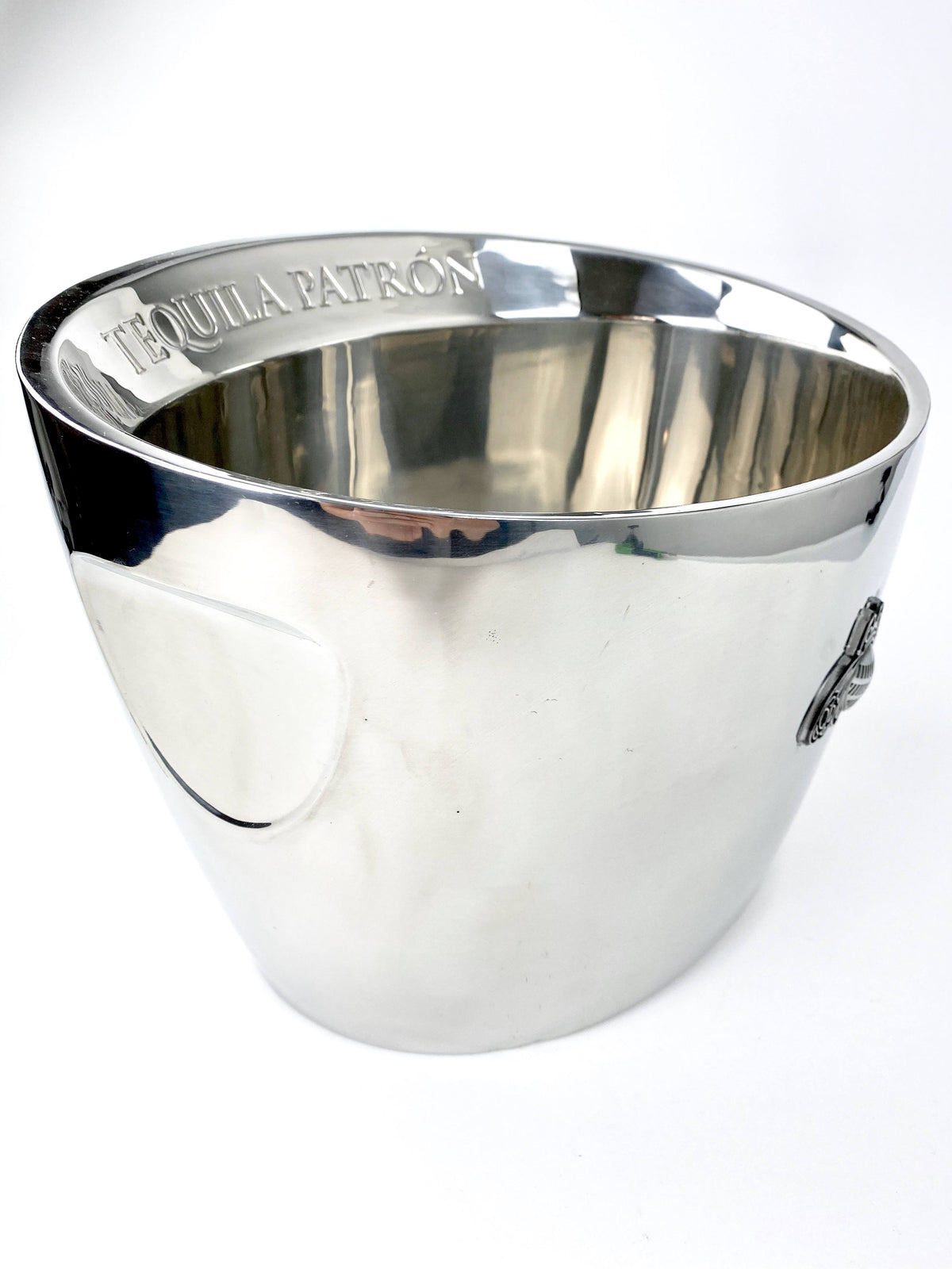 Patron Tequila Bottle Cooler Ice Cube Container Metal Magnum – View 2