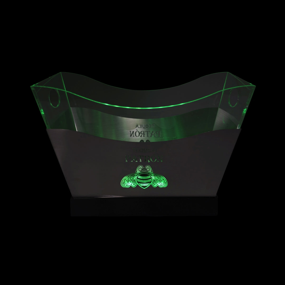 Patron Tequila Cooler LED Cooler Tub Box Ice Magnum Bottle Ice Cubes – View 3
