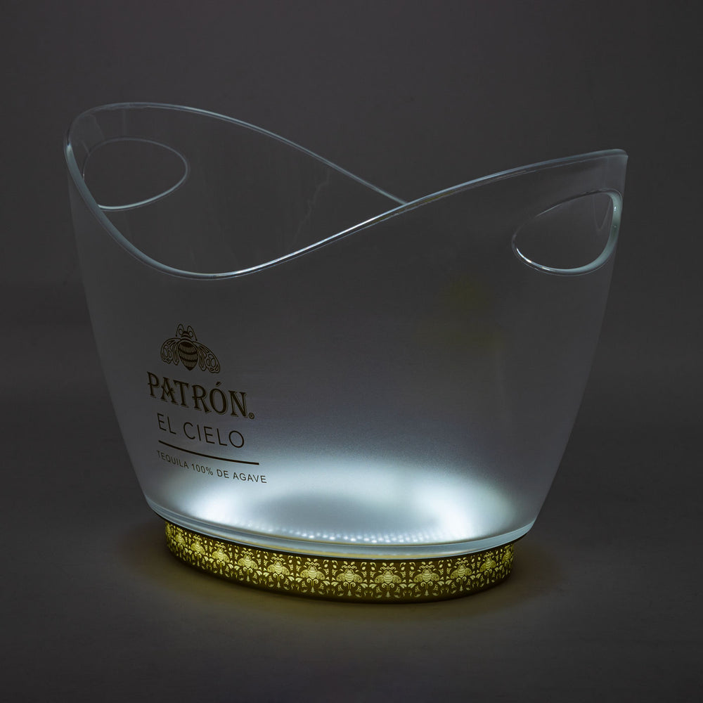 Patron Tequila LED rechargeable cooler "EL Cielo Illuminated Ice Bucket" incl. power supply
