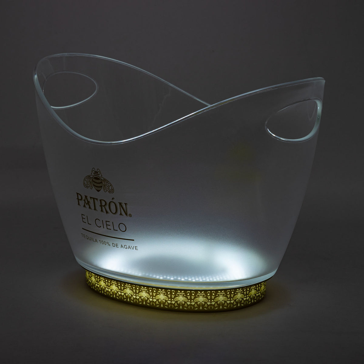 Patron Tequila LED rechargeable cooler "EL Cielo Illuminated Ice Bucket" incl. power supply