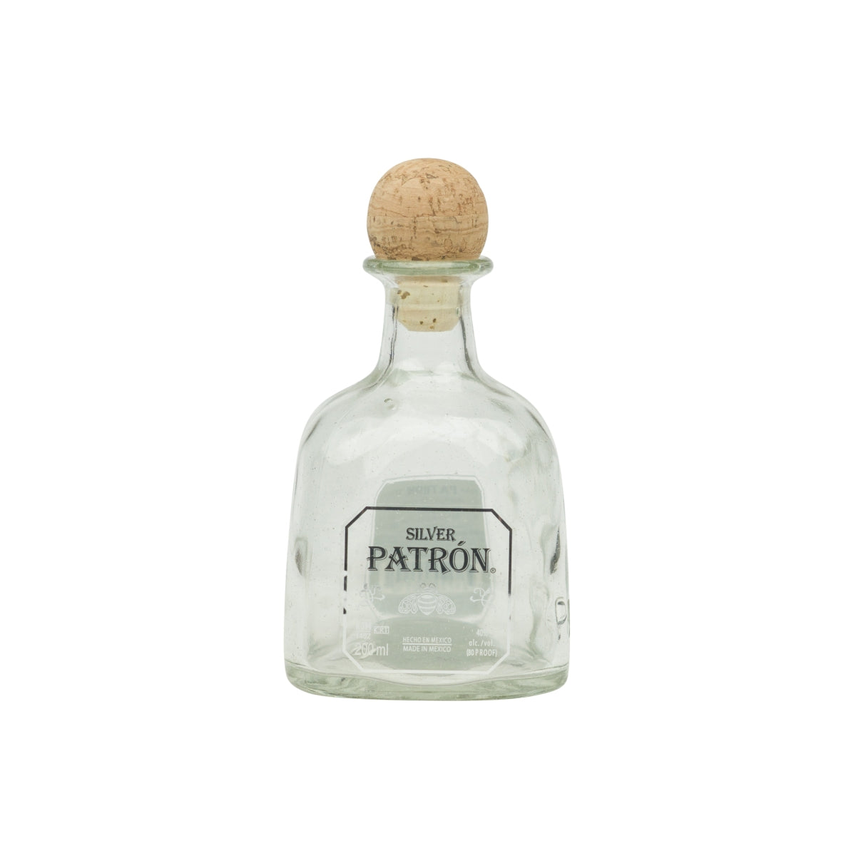 Patron Tequila Show Bottle 0.2L Empty Bottles Cork Bar Display Dummy Decoration