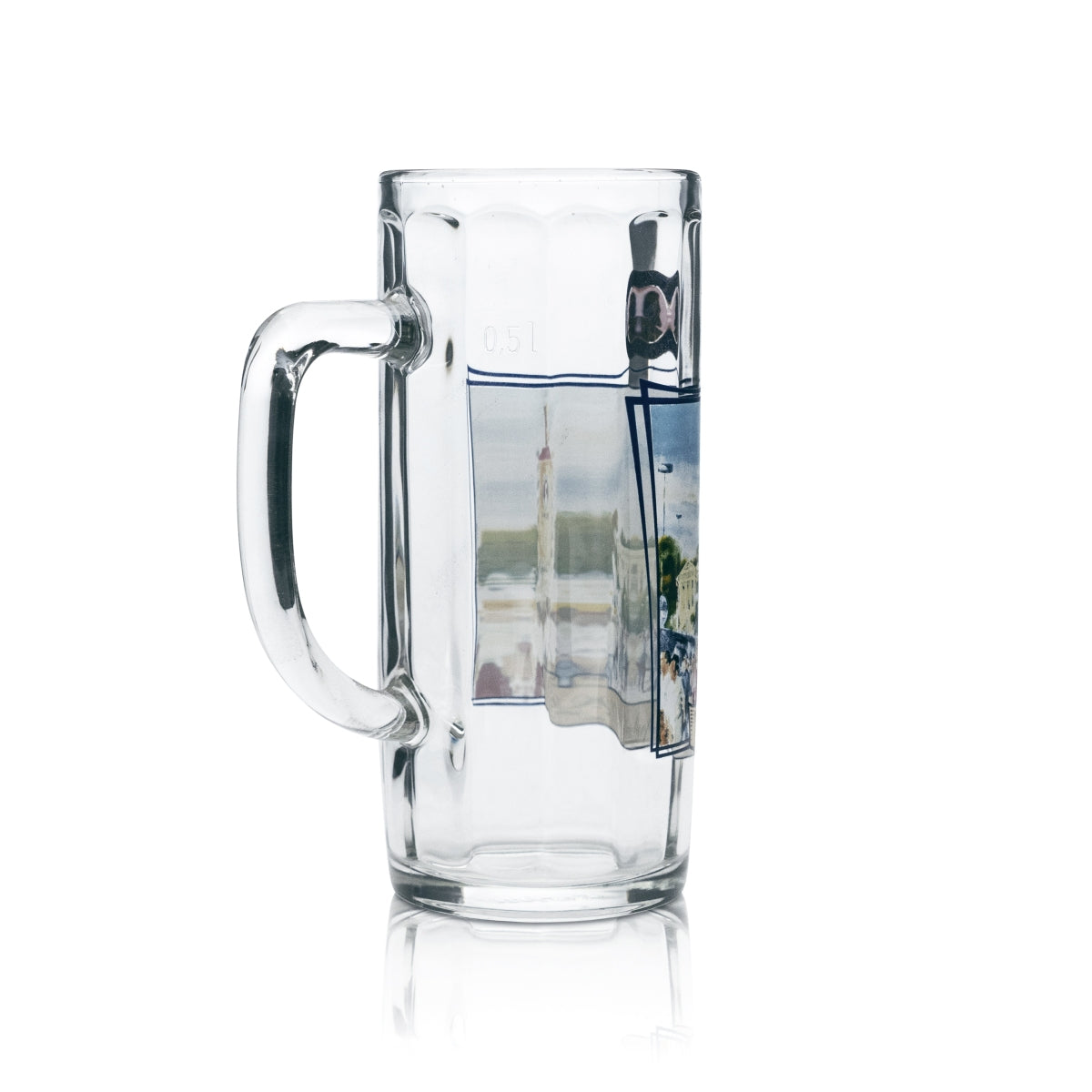 Paulaner beer glass, 0.5 l mug, tankard, Oktoberfest 2002, restaurant, Munich – View 2