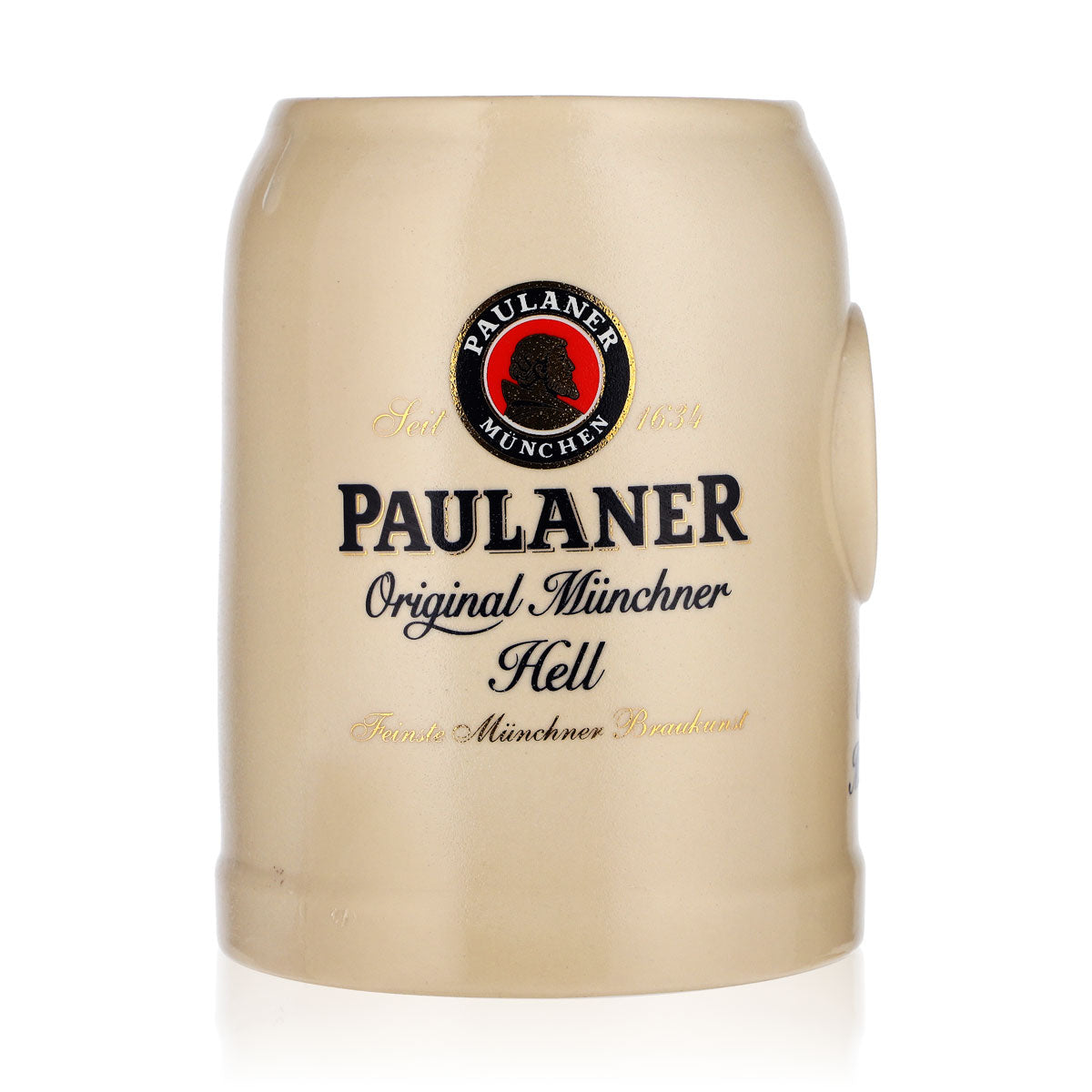 Paulaner Beer Glass, 0.5-liter Earthenware Mug with "Original Münchner" Design, Earthenware – View 2