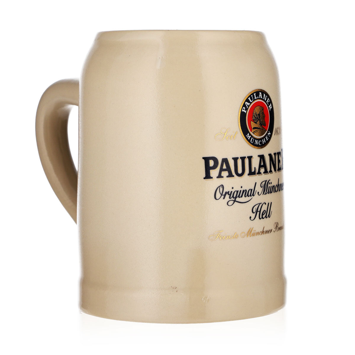 Paulaner Beer Glass, 0.5-liter Earthenware Mug with "Original Münchner" Design, Earthenware – View 3