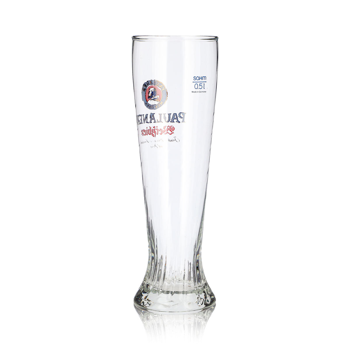 Paulaner Beer Glass, 0.5 L, Wheat Beer Glass, Goblet, Special Shape, Sahm – View 4