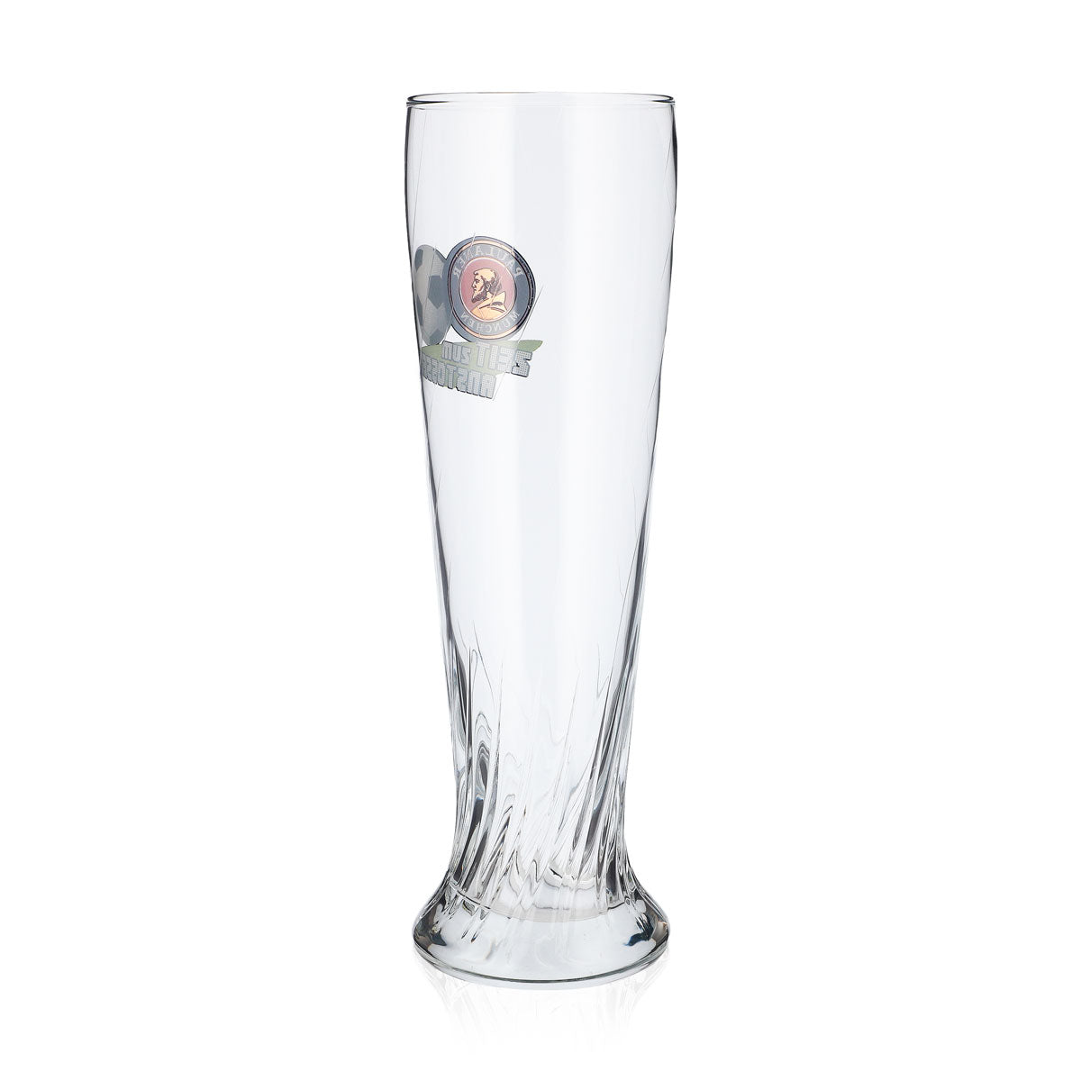 Paulaner Beer Glass, 0.5 L, "Zeit zum Anstossen" Wheat Beer Glass – View 3