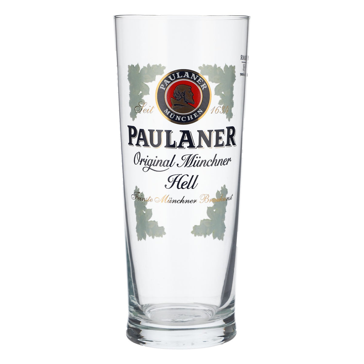 Paulaner beer glass tumbler Munich 0.5l light graffiti glass with pen