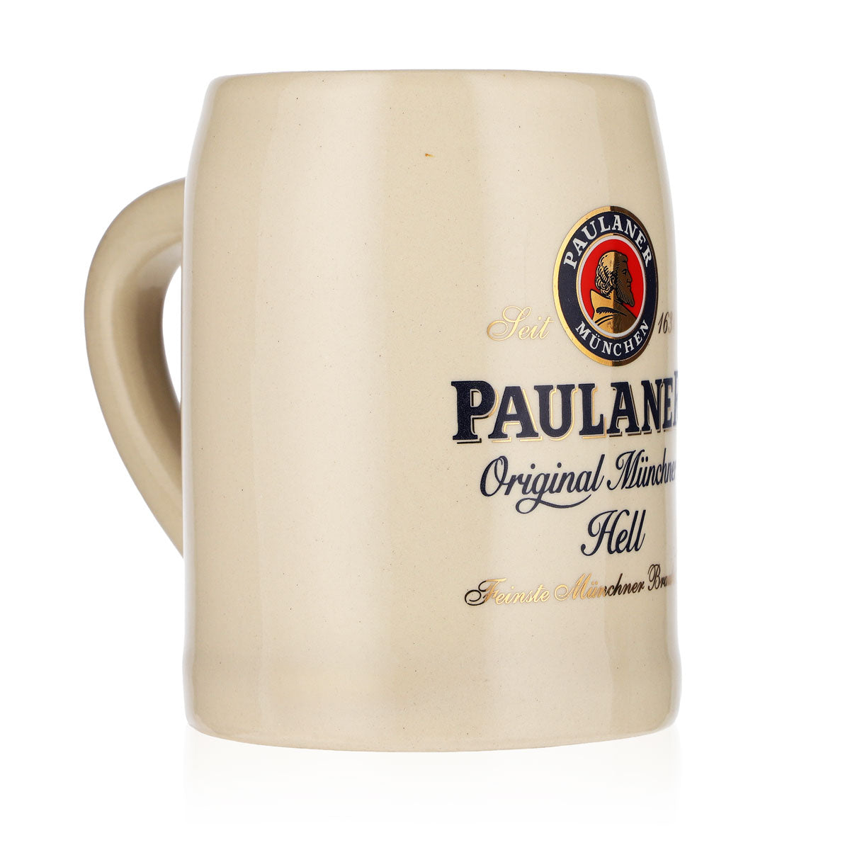 Paulaner beer glass collector's mug Seidel 0.64 l clay mug drinking scale – View 3