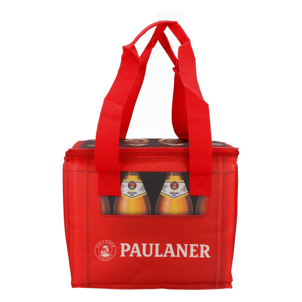 Paulaner Beer Cooler Bag Coller Bag Icebag Retro Camping Beach Bag Red