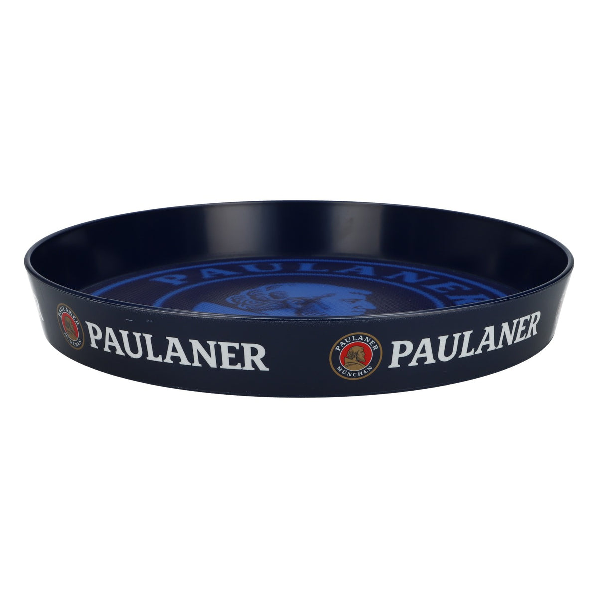 Paulaner Beer Tray Serving Tray Waiter's Tray Blue Rubberized – View 3