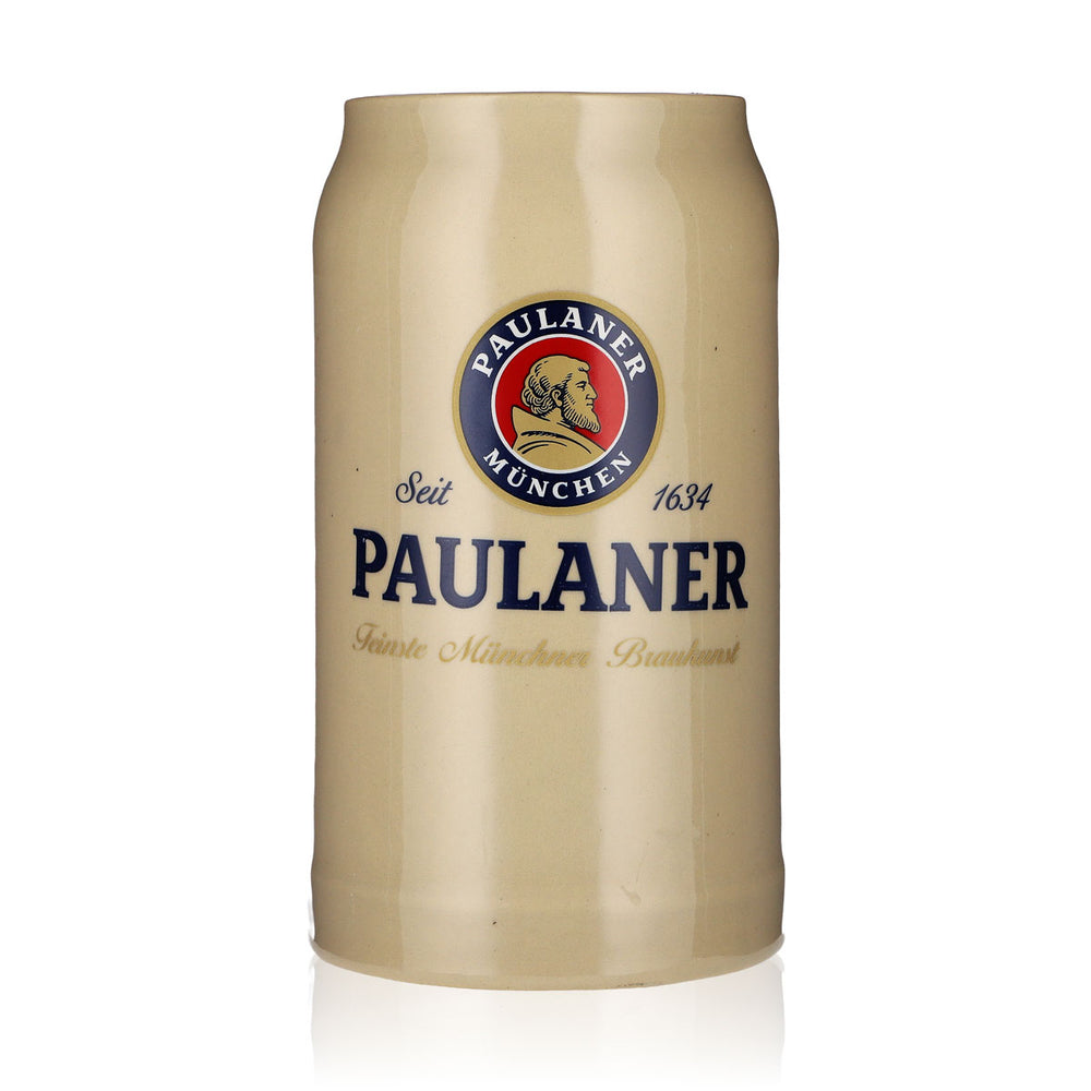 Paulaner Glass Earthenware Weissbier Mug Stoneware Stein 1.0 L Beer Mug Beer Glass