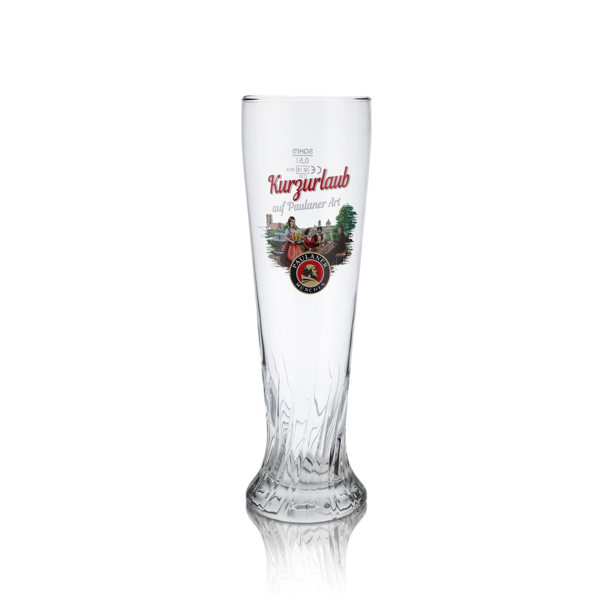 Paulaner wheat beer glass 0.5l Hefeweizen glasses short vacation special edition