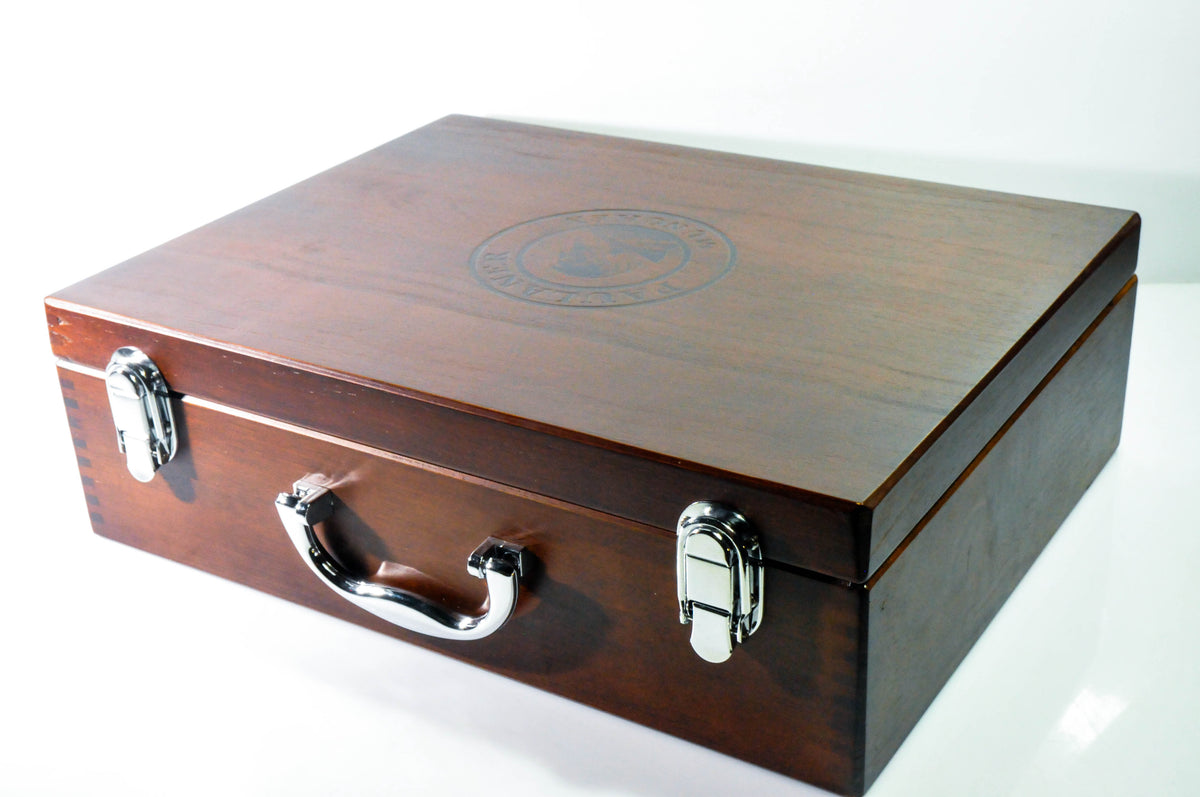 Paulaner Weissbier Grill Set Barbecue Cutlery 12-piece real wood case – View 2
