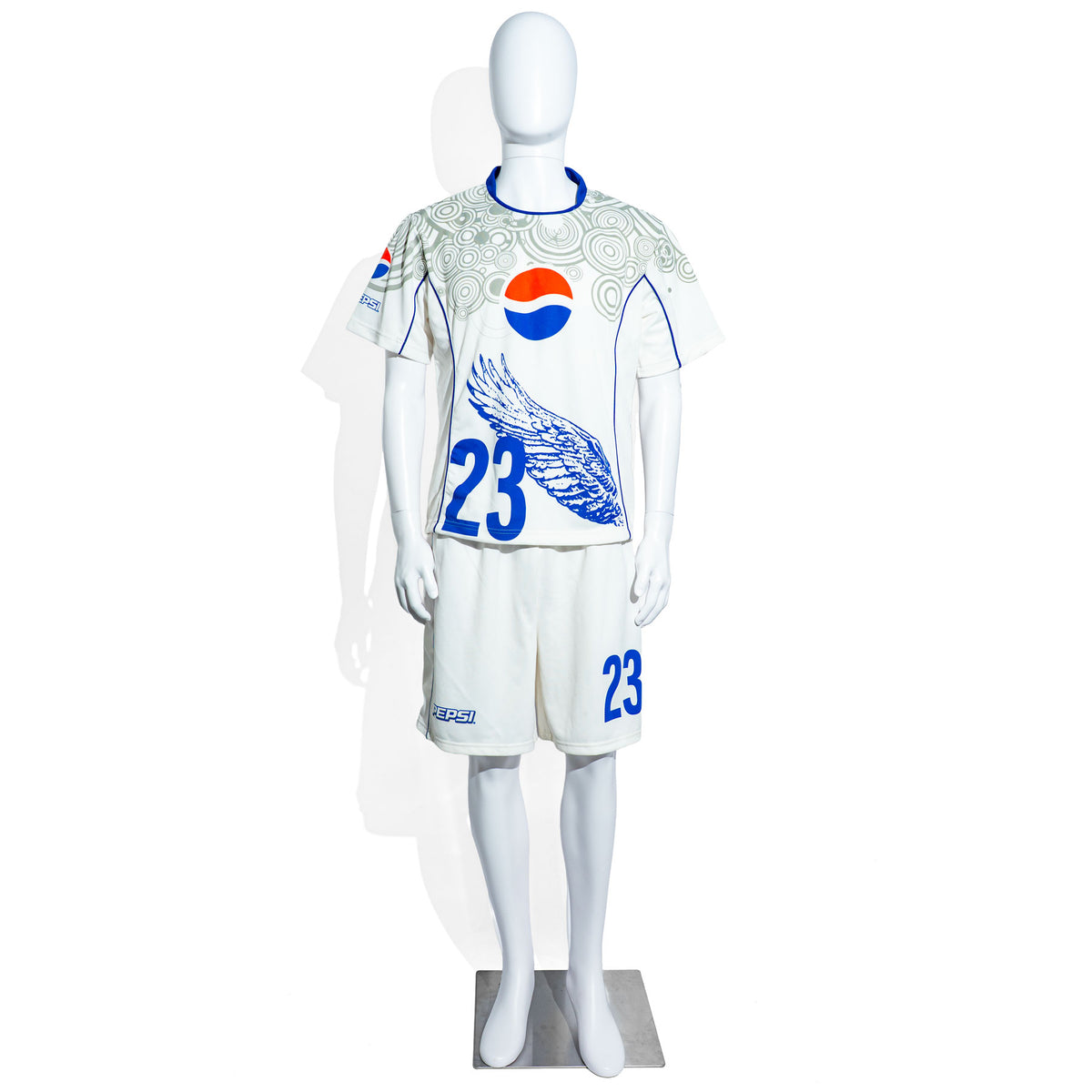 Pepsi Cola soccer jersey and shorts, No. 23 fan apparel Beckham size M