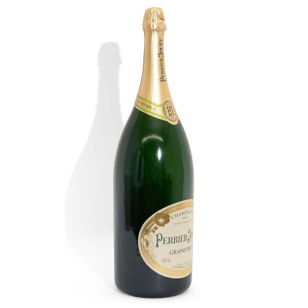 Perrier Jouet Champagne EMPTY decorative bottle Show bottle 6l "Grand Brut" Empty bottle – View 2