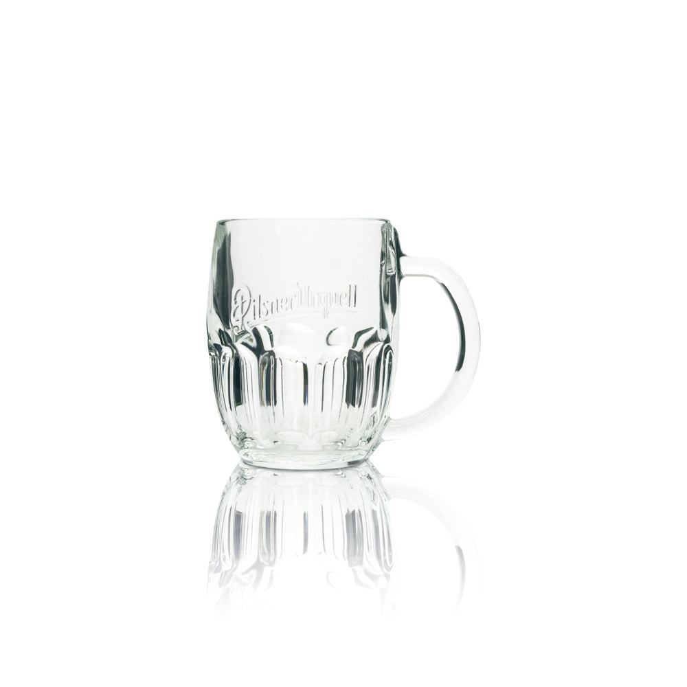 Pilsner Urquell Beer Glass 0.3l Mug Relief Sahm Seidel Handle Glasses Pils Export